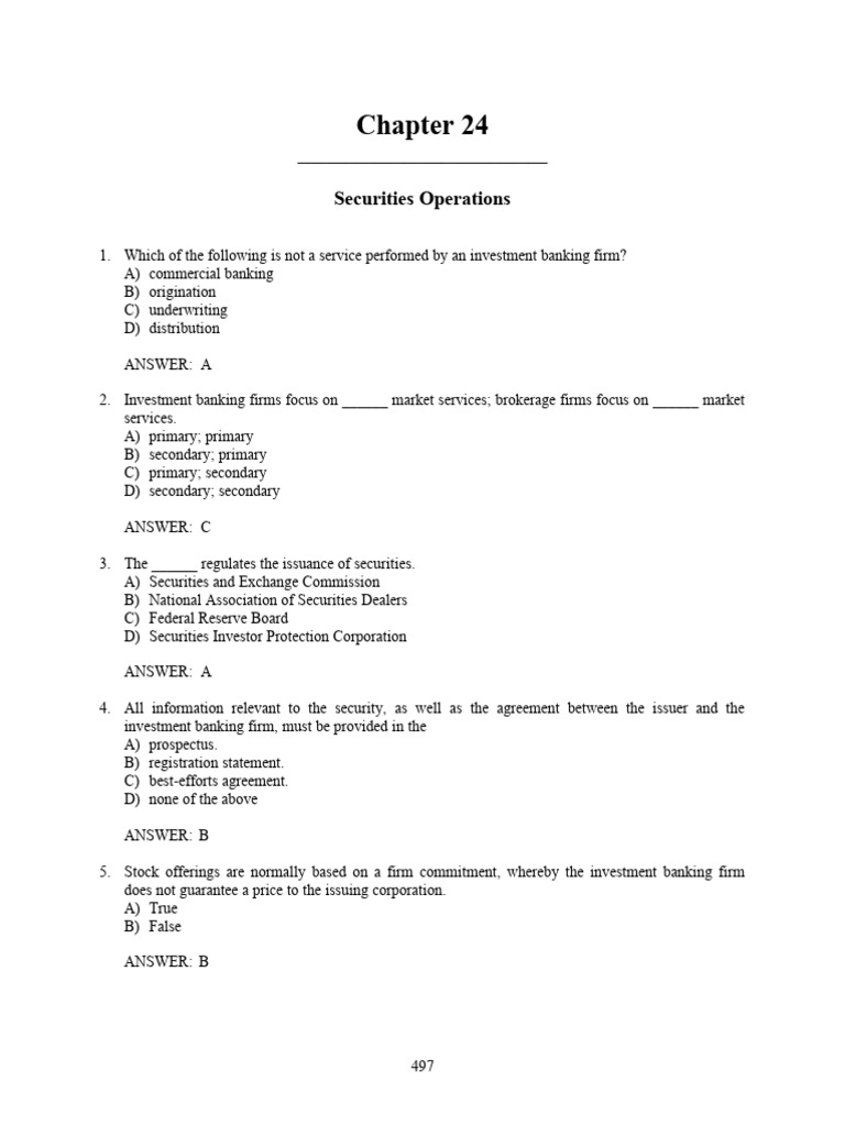 Fmi7e TB Ch24 | PDF | Securities (Finance) | Initial Public Offering