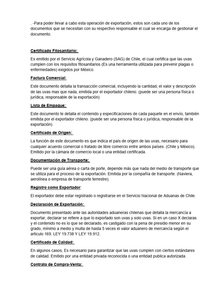 Letra e Informe Comex. | PDF | aduana | Exportaciones