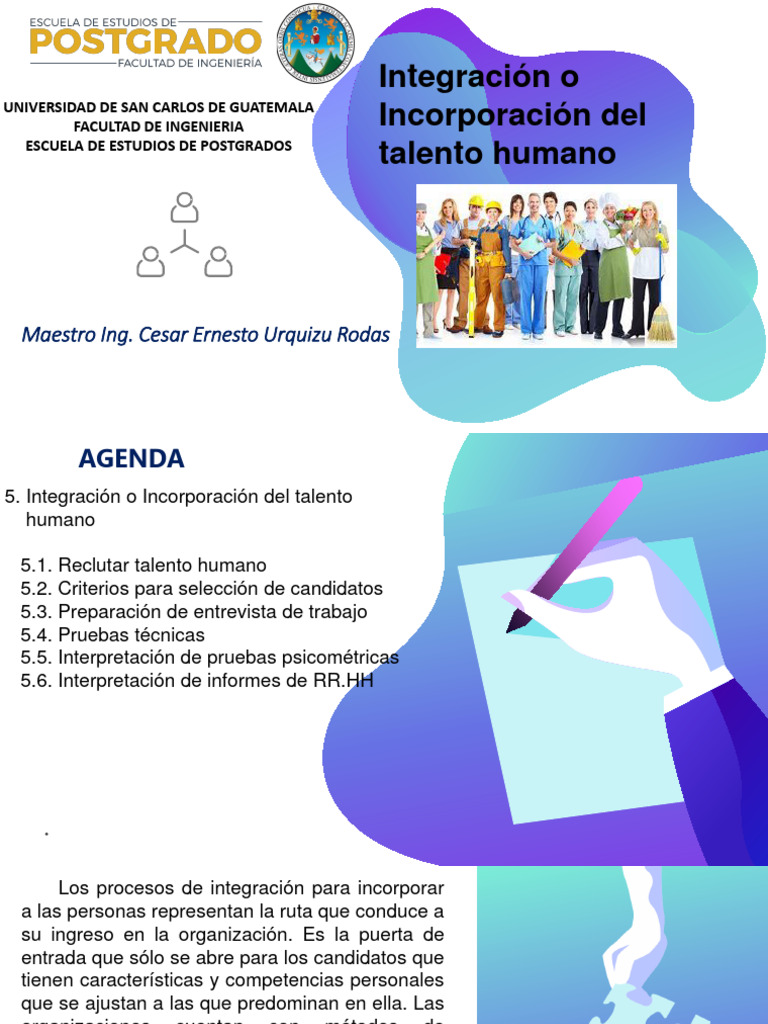 Integración del Talento Humano en RRHH | PDF | Reclutamiento | Gestión ...