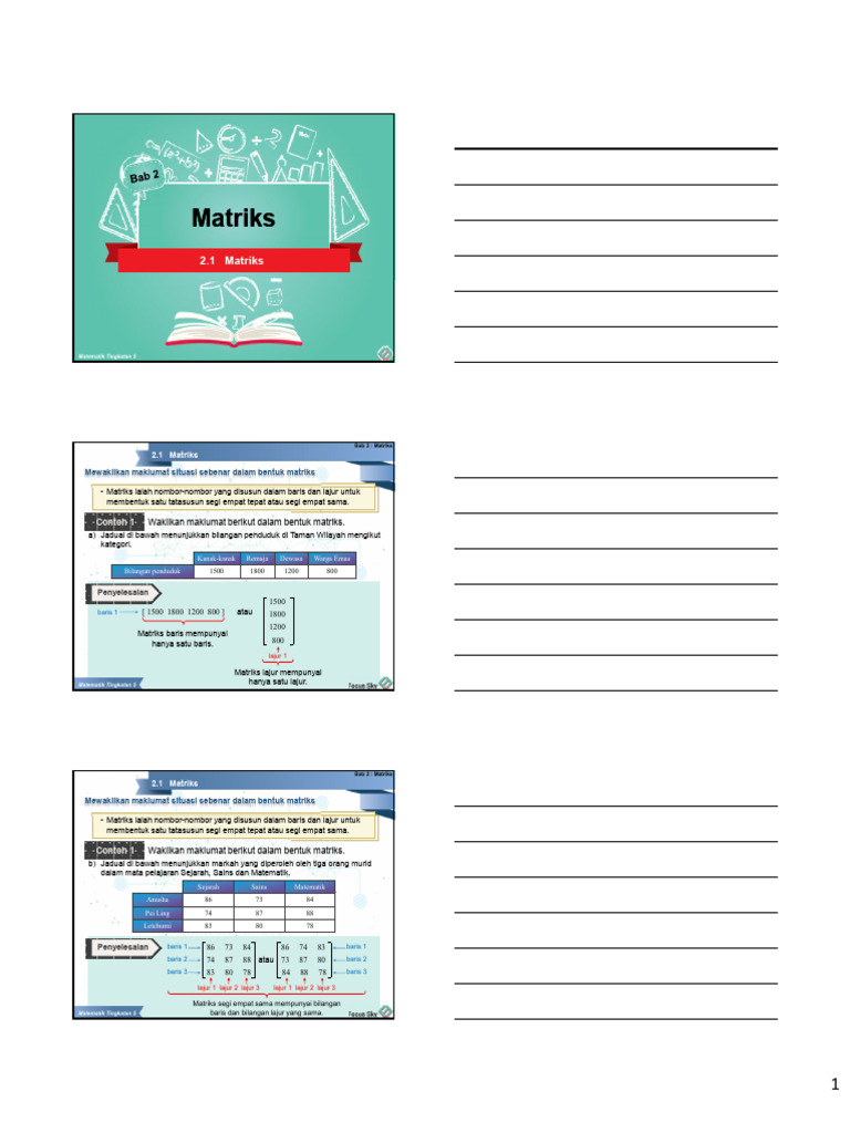 2.1 Matriks | PDF