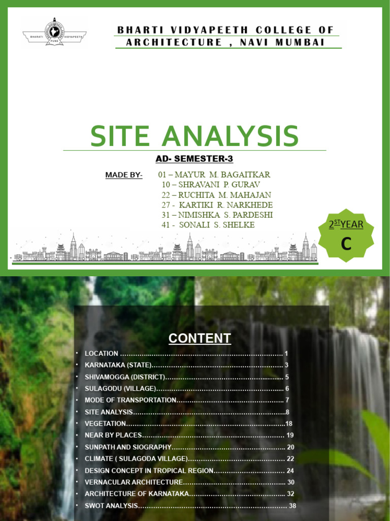 Karnataka Site Analysis Overview | PDF