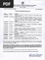 HS Exam Routine 2026 - West Bengal | PDF