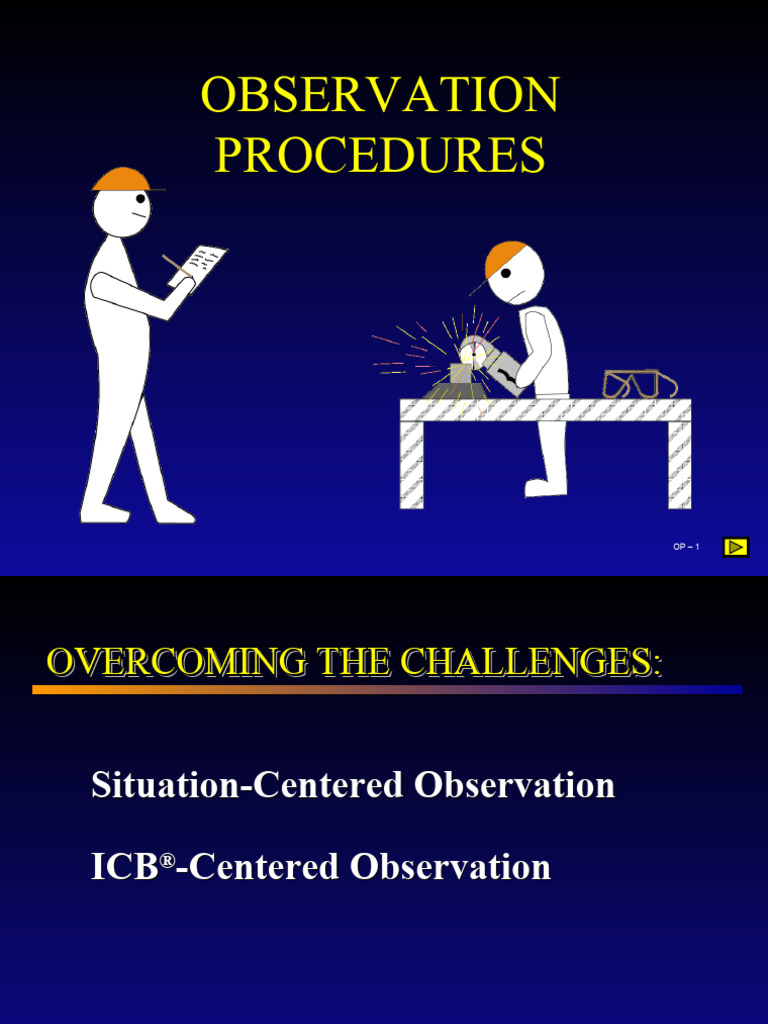 Behavial Based Safety Observation Training | Download Free PDF | Social ...