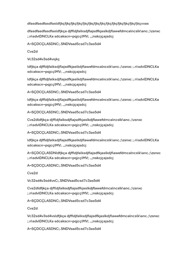 Nonsensical Text Document | PDF | Technology & Engineering
