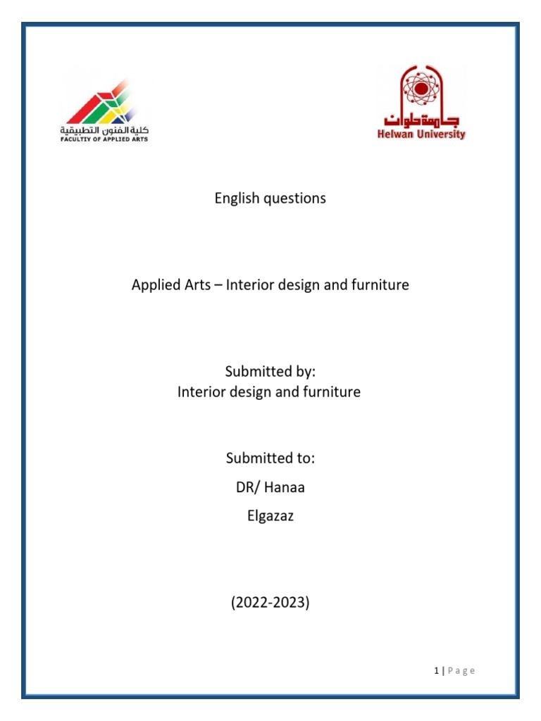 Academic Writing MCQs for Interior Design | PDF | Thesis | Plagiarism