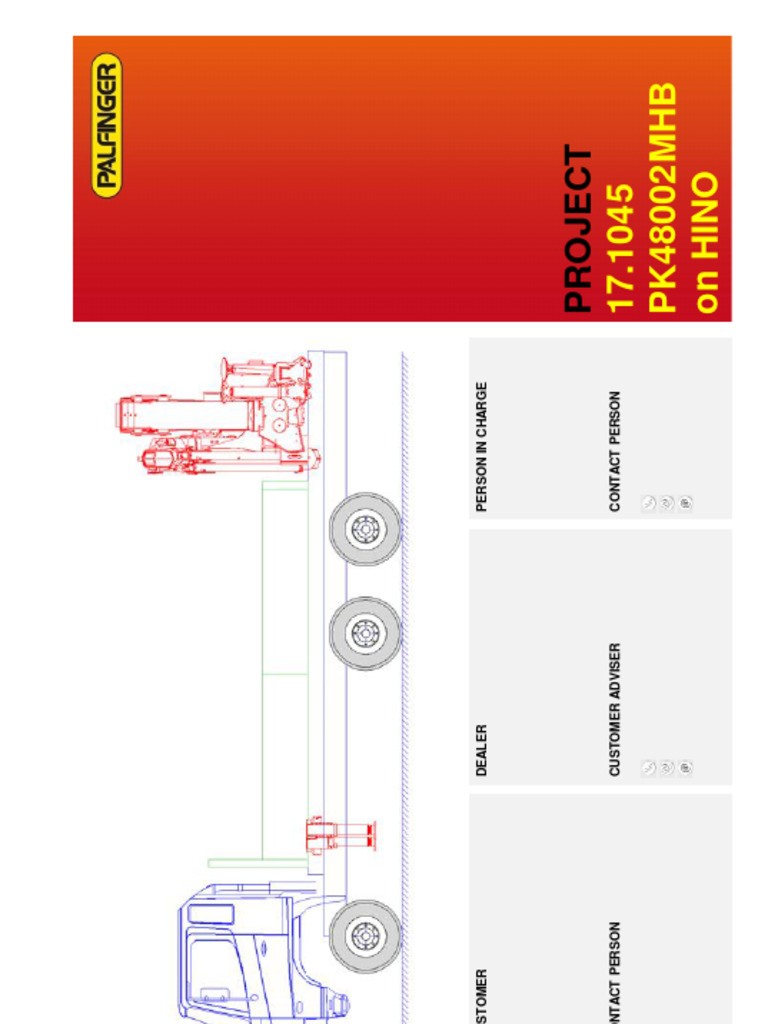 HINO 500-Series Crane Project Data | PDF | Crane (Machine) | Truck