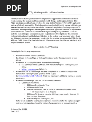 Multi Engine Guide 04May2021