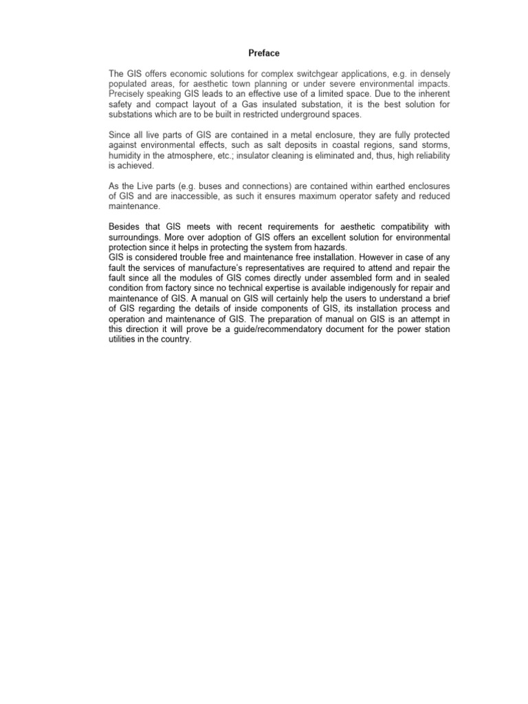 Gas Insulated Switchgear Manual | PDF | Electrical Substation | Transformer
