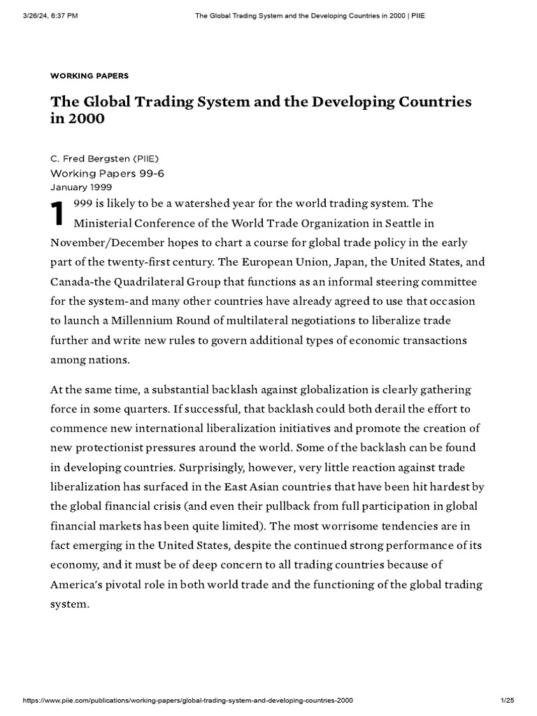 Exit A Users Guide To Restructuring The Global Trading System