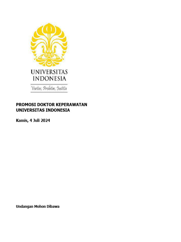 Undangan Promosi Riri Maria - 4 Juli 2024 | PDF