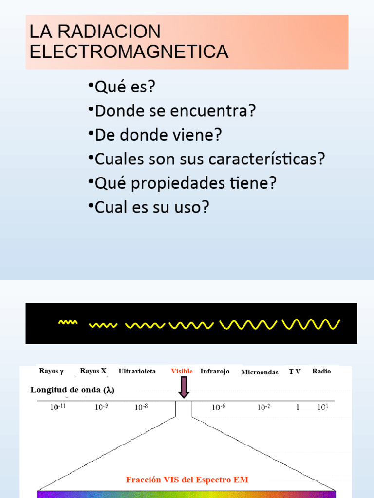 4-La Radiacion Electromagnetica | PDF | Métodos y materiales de ...
