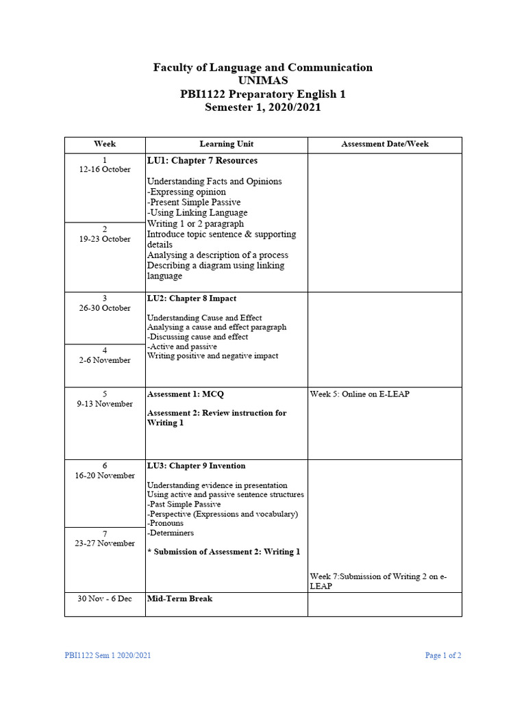 course-calendar-sem-1-2020-2021-pdf-linguistics-language-mechanics