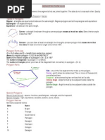 Geometric Formulas