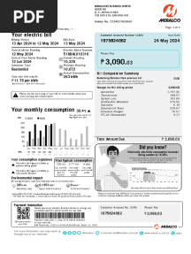 MERALCO - Proof of Billing
