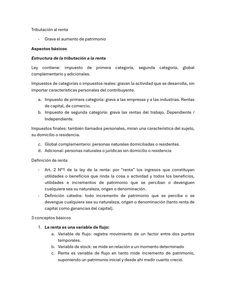 Guía Completa sobre Tributación a la Renta | PDF | Impuestos | Salario