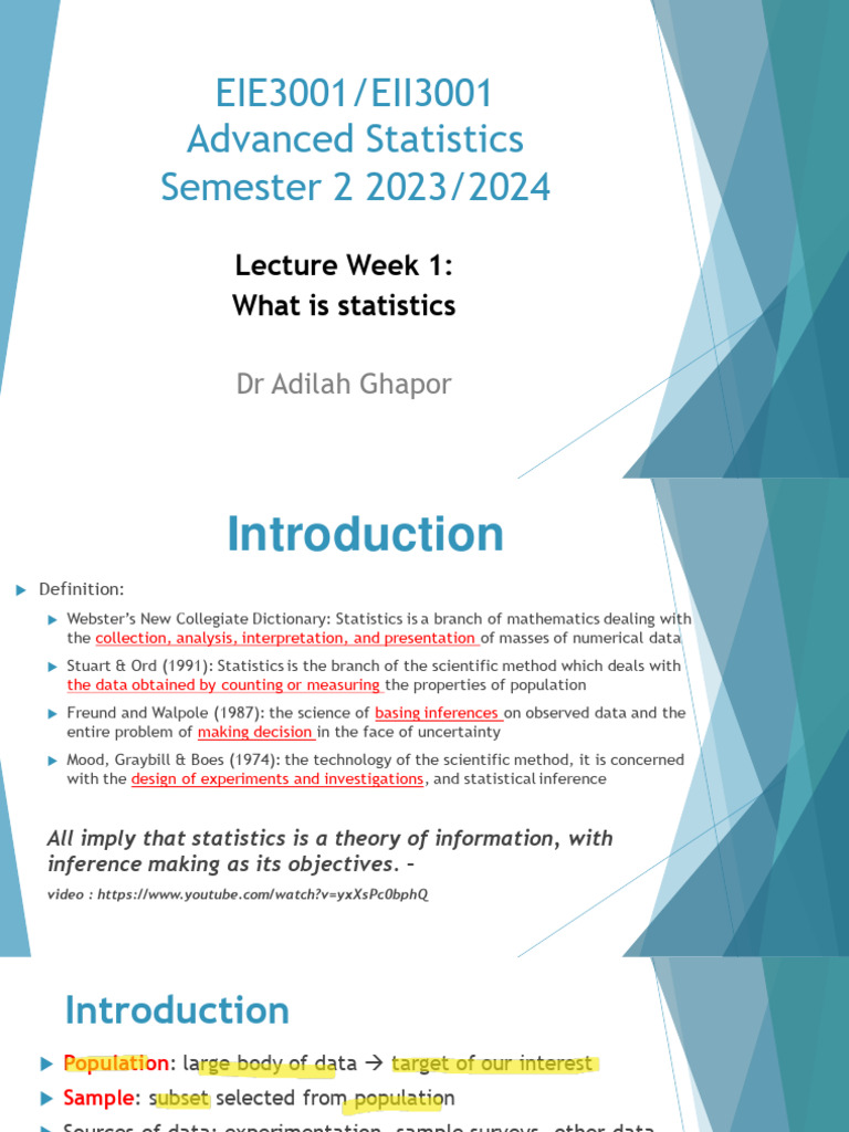 Adv Stats Merged | PDF | Probability Distribution | Statistics