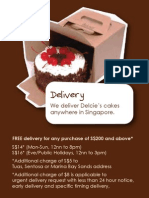 Delivery: We Deliver Delcie's Cakes Anywhere in Singapore