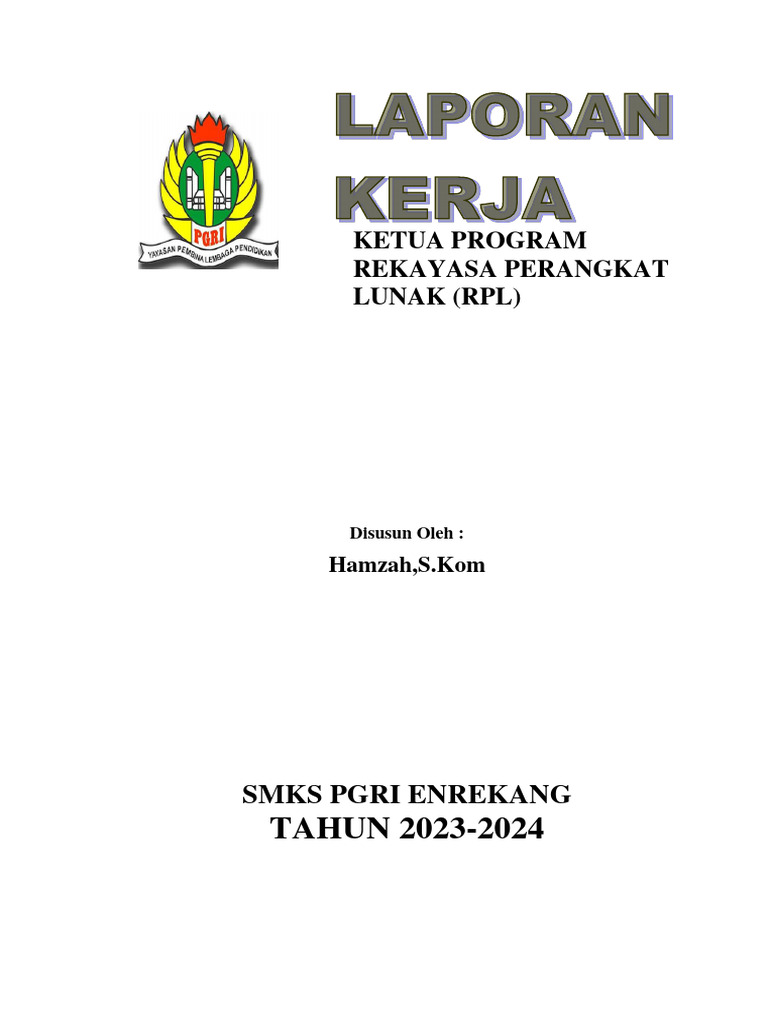 Laporan Program Kerja RPL SMKS PGRI Enrekang | PDF