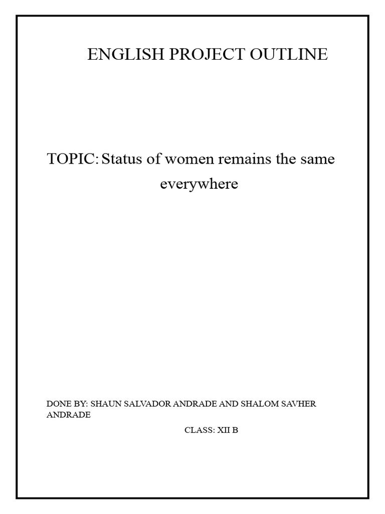 Global Gender Inequality Issues | PDF | Poverty & Homelessness ...