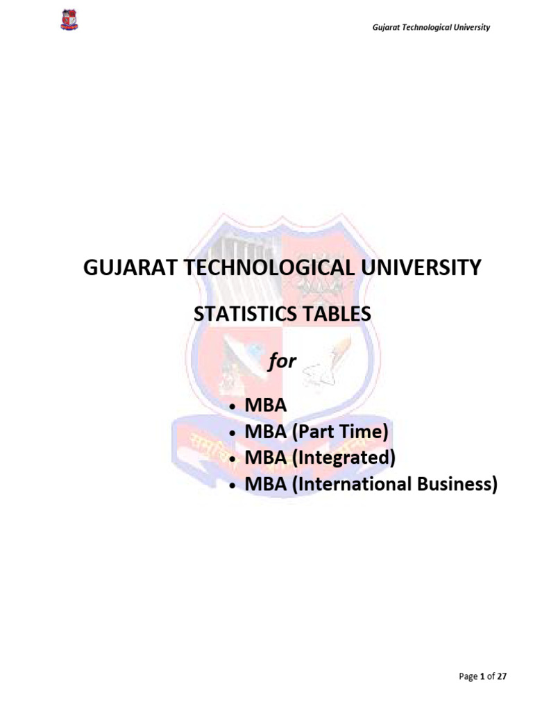 Binomial Probability Tables for MBA | PDF