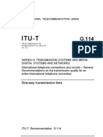 Itu-T: One-Way Transmission Time