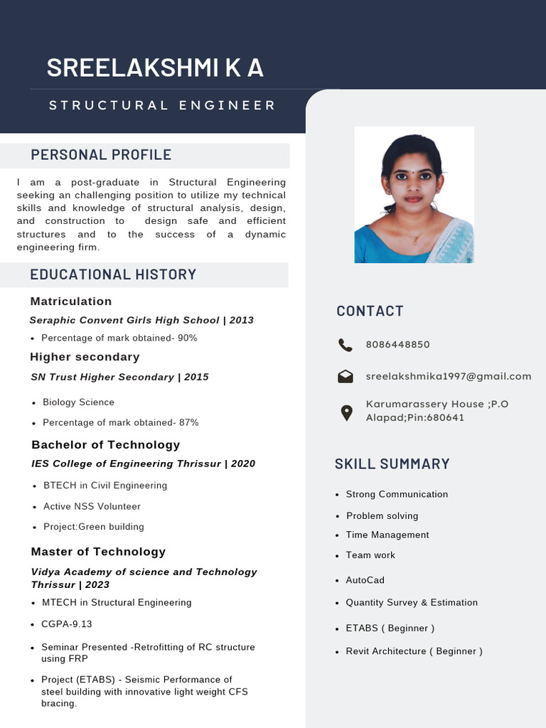 Structural Engineer Profile and Skills | PDF | Science | Engineering