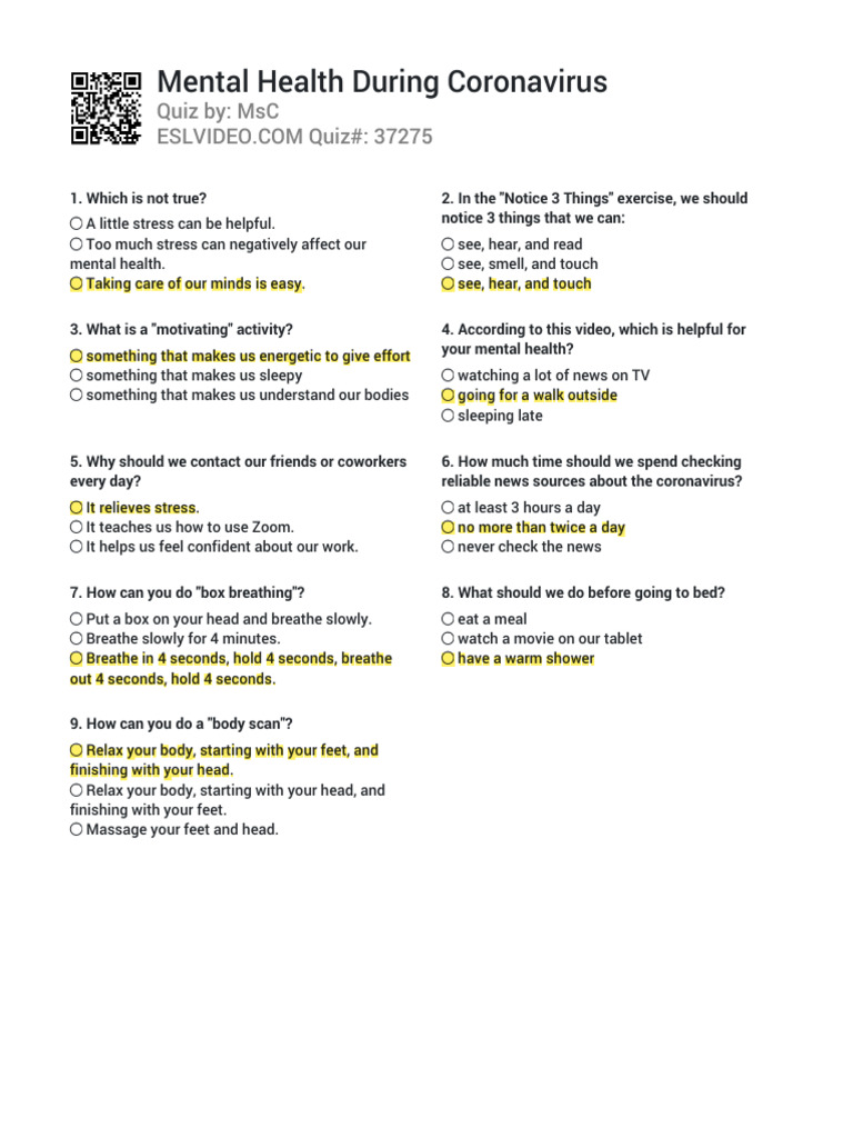 Mental Health Tips During COVID-19 | PDF | Self-Improvement | Lifestyle