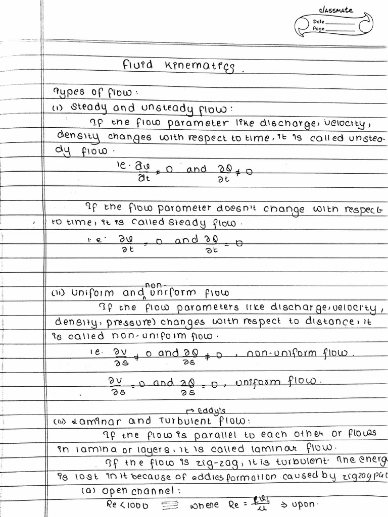 Unit 6 fluid kinematics pdf