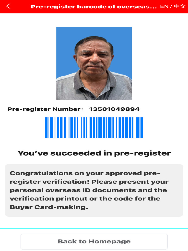 Overseas Pre-registration Success | PDF