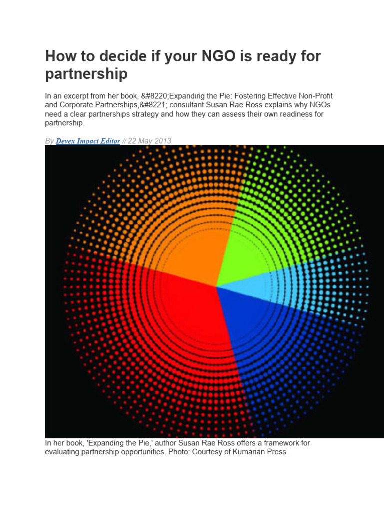 Ngo Is Ready For Partnership Pdf Non Governmental Organization