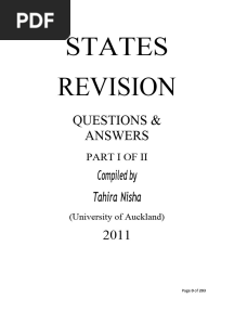 State Exams With Answers