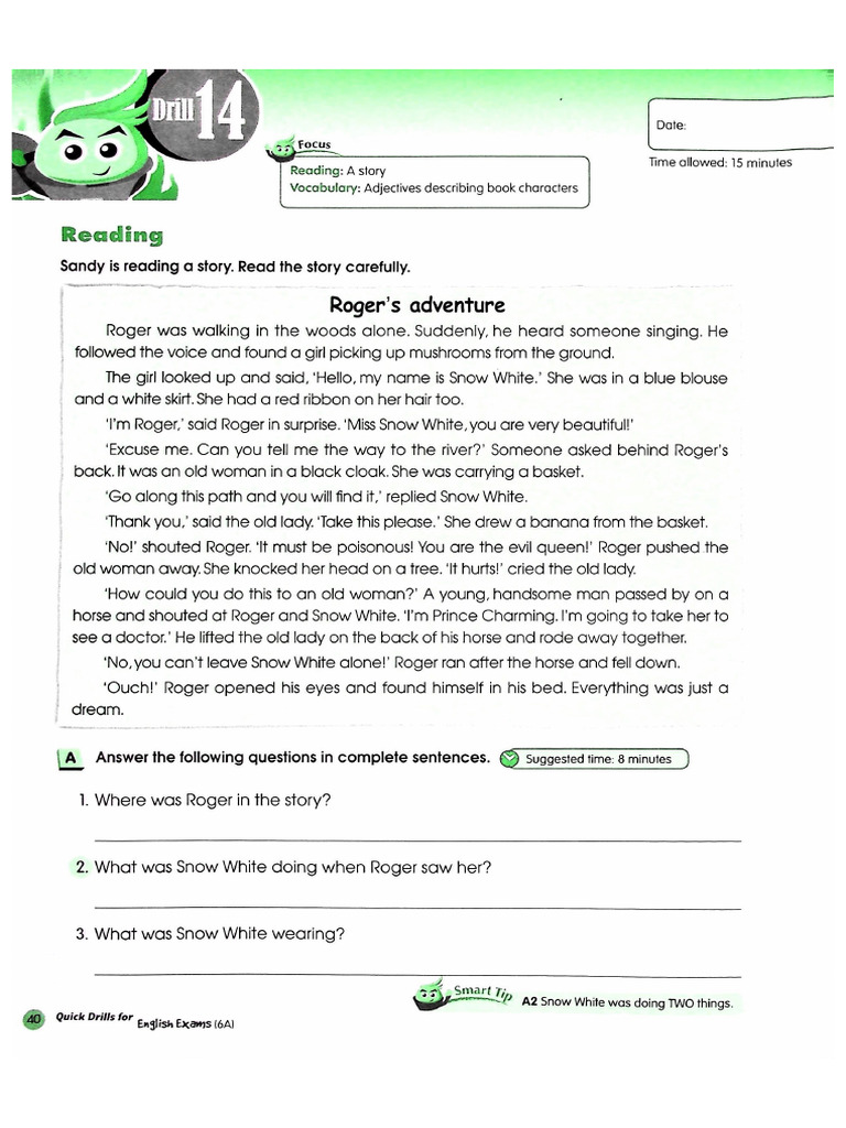 Quick Drills for English Exams 6A PDF