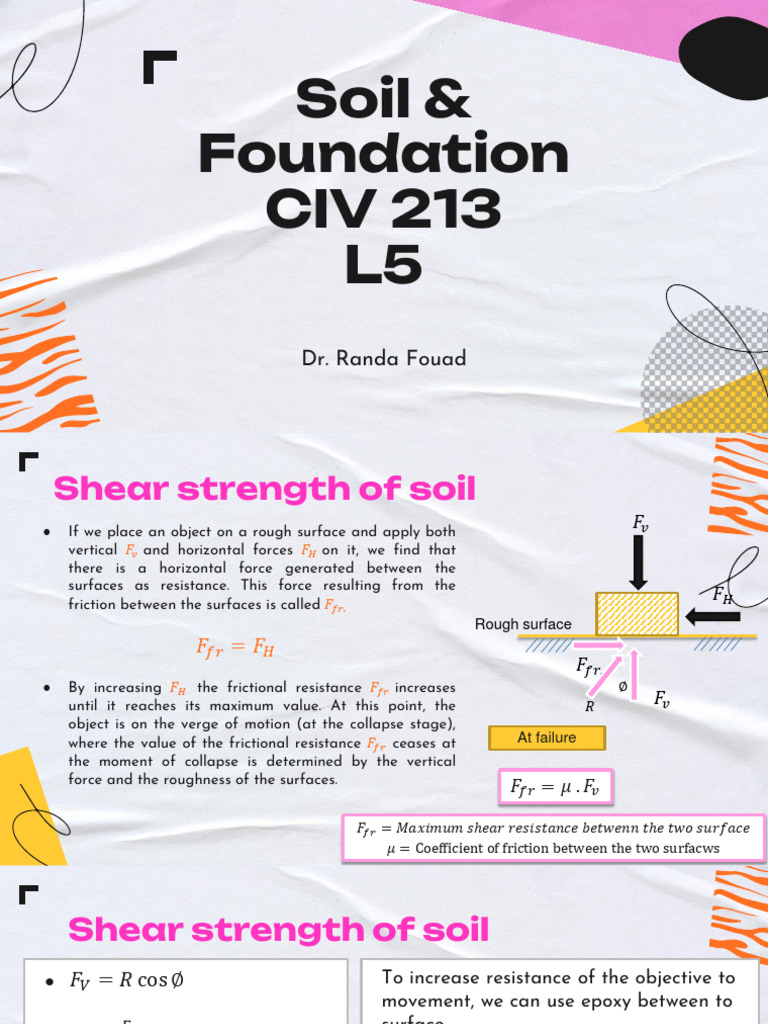 Shear Strength of Soil Explained | PDF | Stress (Mechanics) | Strength ...