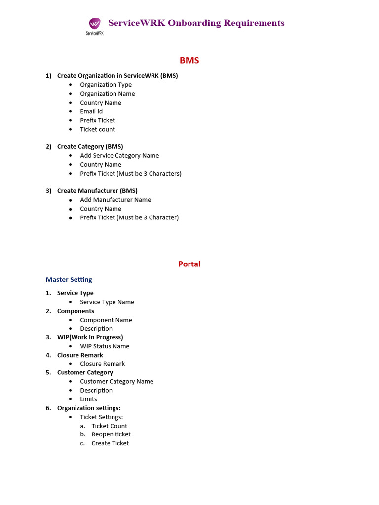 ServiceWRK Onboarding Guide | PDF | Computing | Software