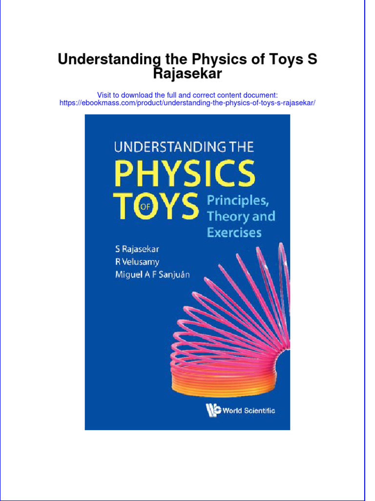 Understanding the Physics of Toys S Rajasekar full chapter instant download Download Free PDF