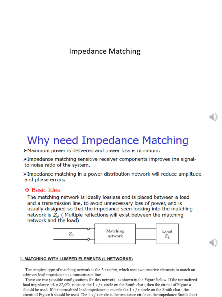 L-Network Impedance Matching Guide | PDF | Electrical Impedance ...