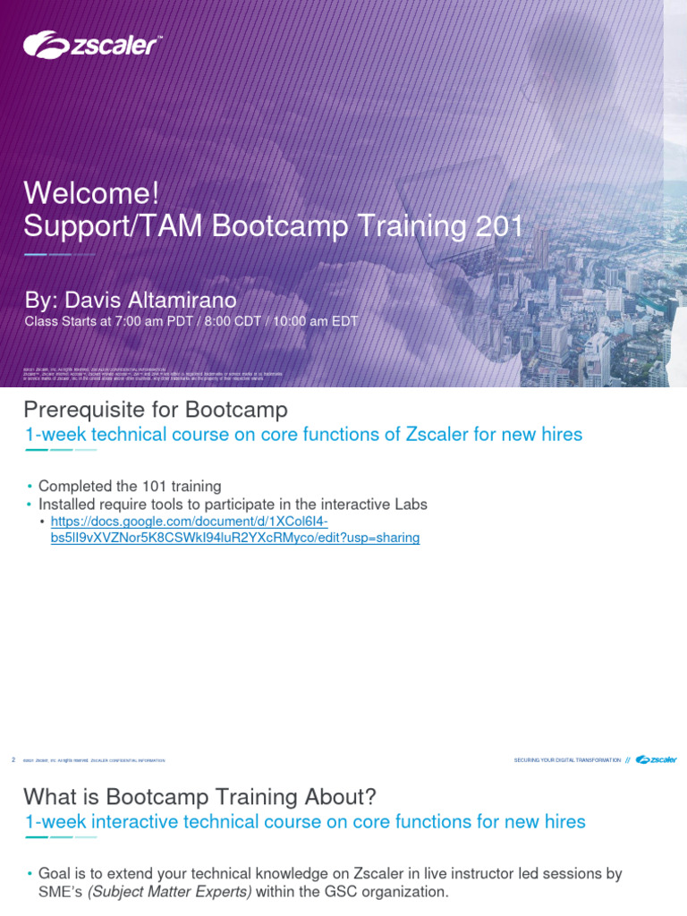 Day 1 ZPA Bootcamp Slides - New Hire Version | PDF | Proxy Server ...