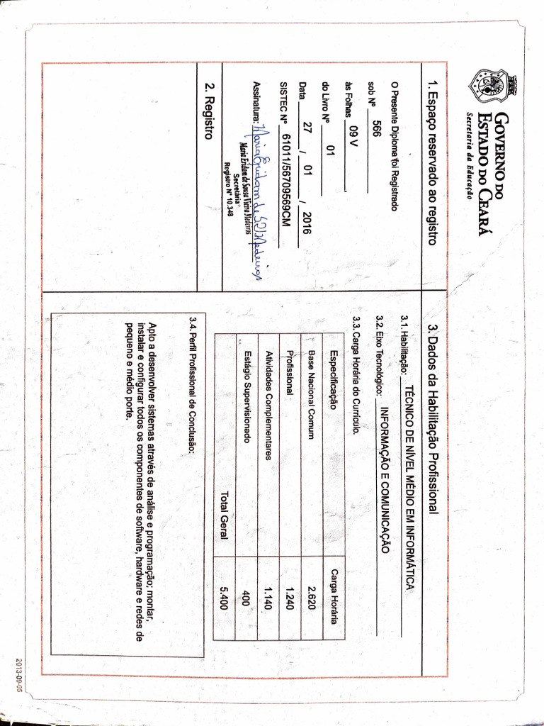 Diploma de Técnico em Informática CE | PDF | Informática | Tecnologia ...
