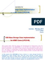 USB Mass Storage Implmnt ARM7 Cores