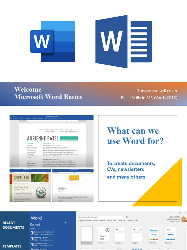MS Word Basics for Beginners | PDF | Microsoft Word | World Wide Web
