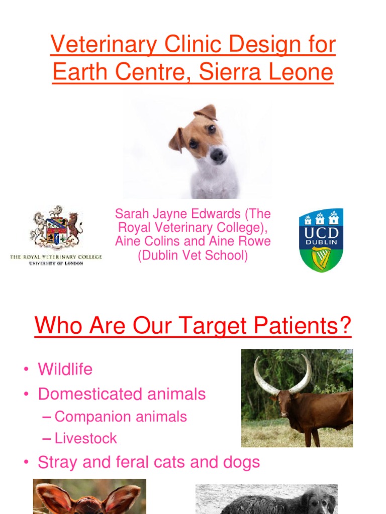 Veterinary Clinic Design for Earth Centre, Sierra Leone A