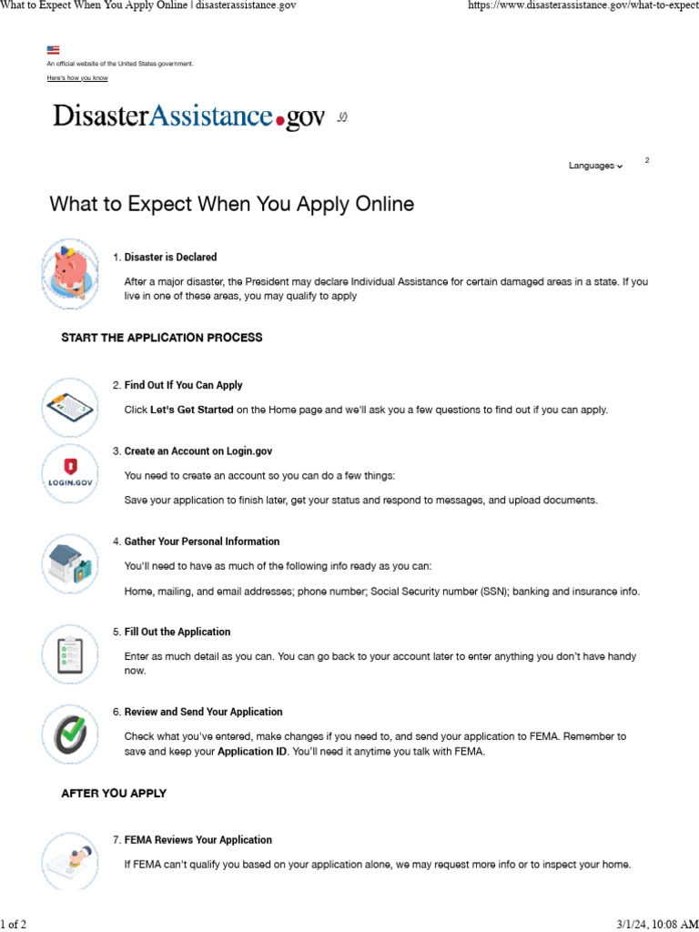 Disasterassistance Gov Check Status