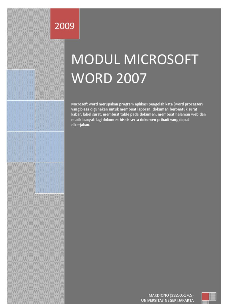 Modul Microsoft Word 2007 | PDF