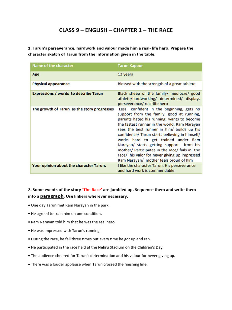 Class 9 - English | PDF