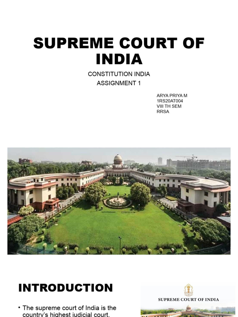 Overview of Articles 124-147 SC India | PDF | Supreme Courts | Supreme ...