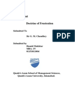 Assignment of Doctrine of Frustration