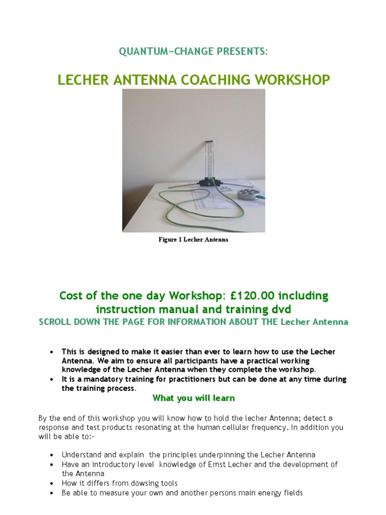 Lecher Antenna Manual