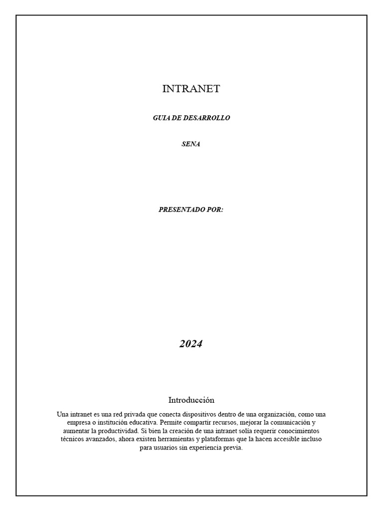INTRANET | PDF | Archivo de computadora | Red mundial
