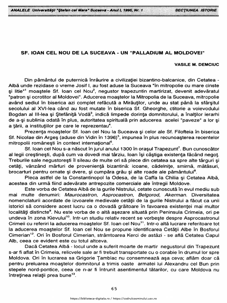 Saint John of Suceava | PDF