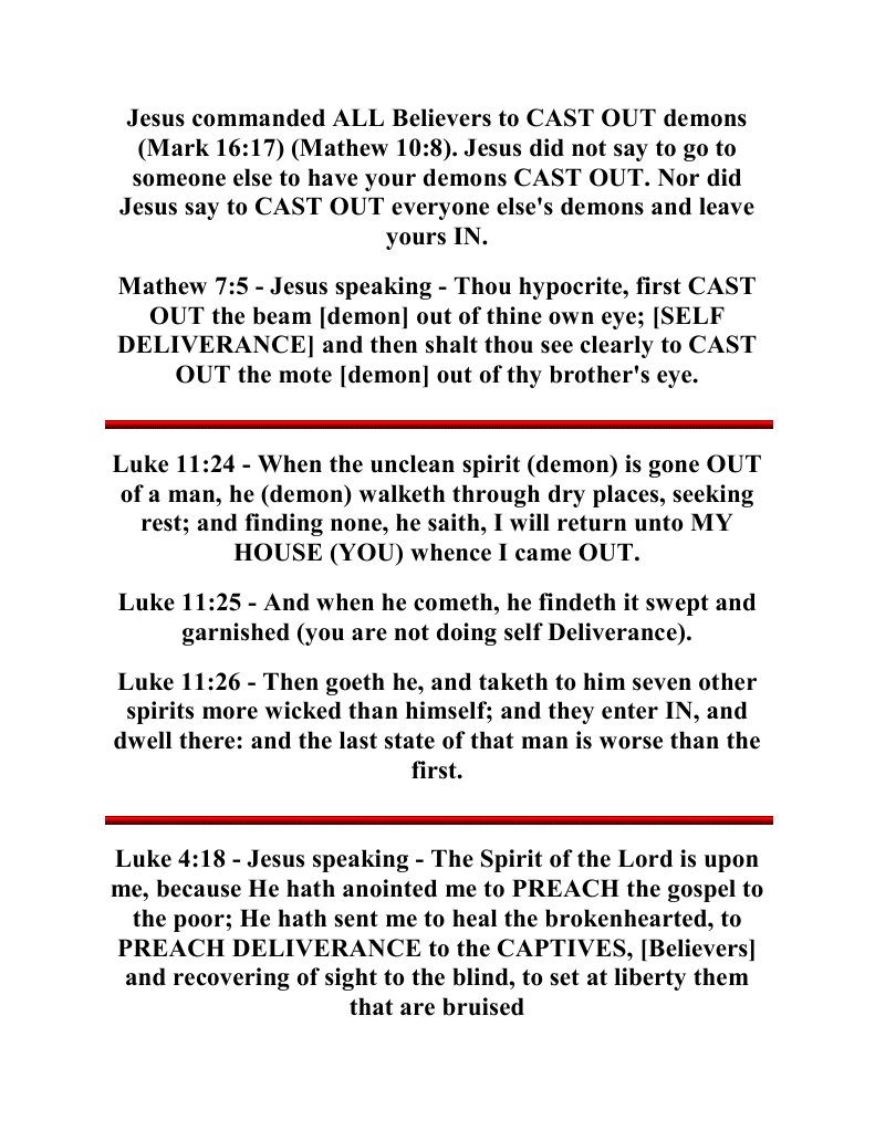 Jesus Commanded ALL Believers to CAST OUT Demons Demons Spiritual Warfare